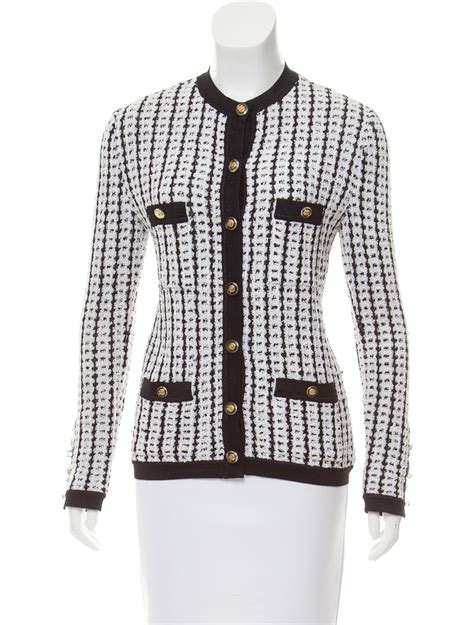 chanel sweater dames|chanel cardigan suit 50s women's.